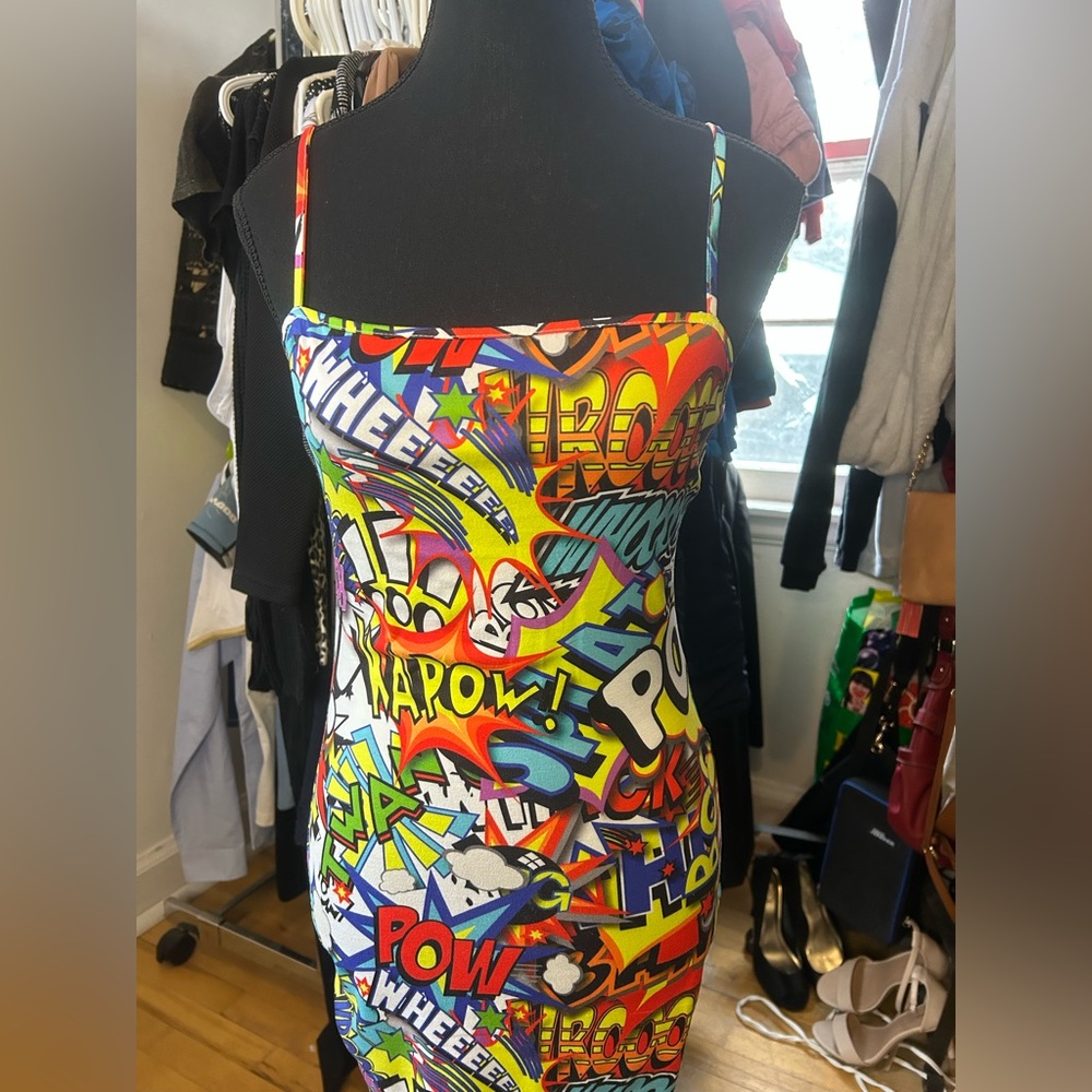Comic Cartoon Punchlines Dress Size Small